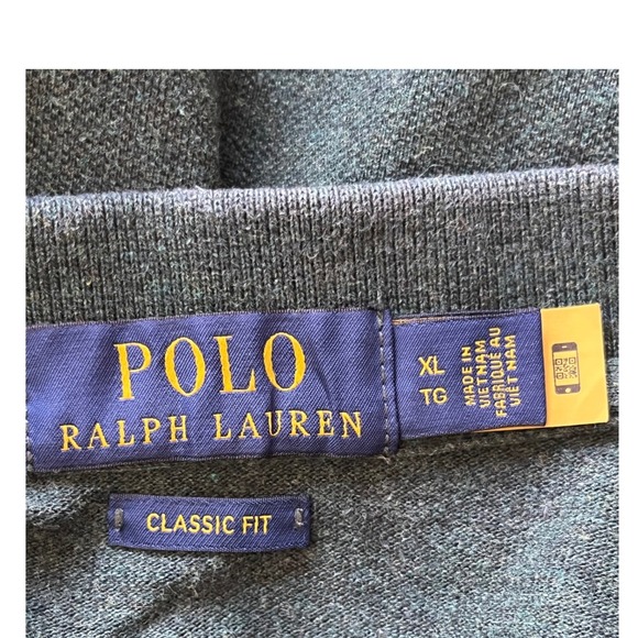 Polo Ralph Lauren Mens Long Sleeve Classic Fit Polo Shirt Green Red Pony Logo XL - Picture 5 of 7